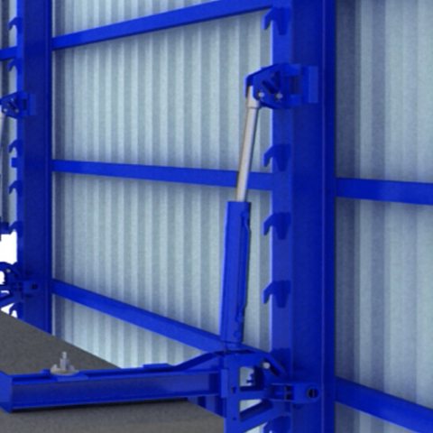 Skrin Perlindungan Dan Platform Memunggah Untuk Bangunan Bertingkat Tinggi